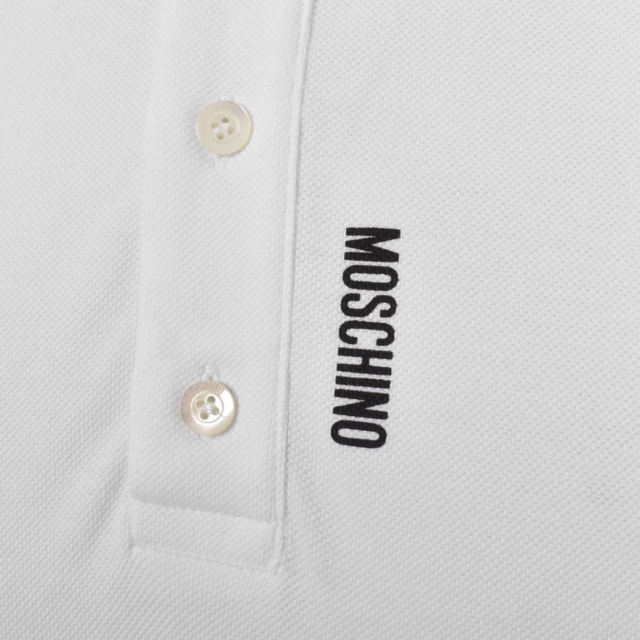 Moschino Short Sleeved Polo T Shirt White | Mainline